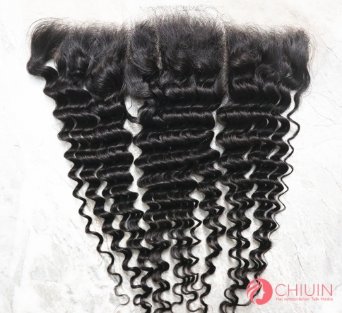 13x4 Lace Frontals Deep Wave Top Quality Raw Cambodian Hair